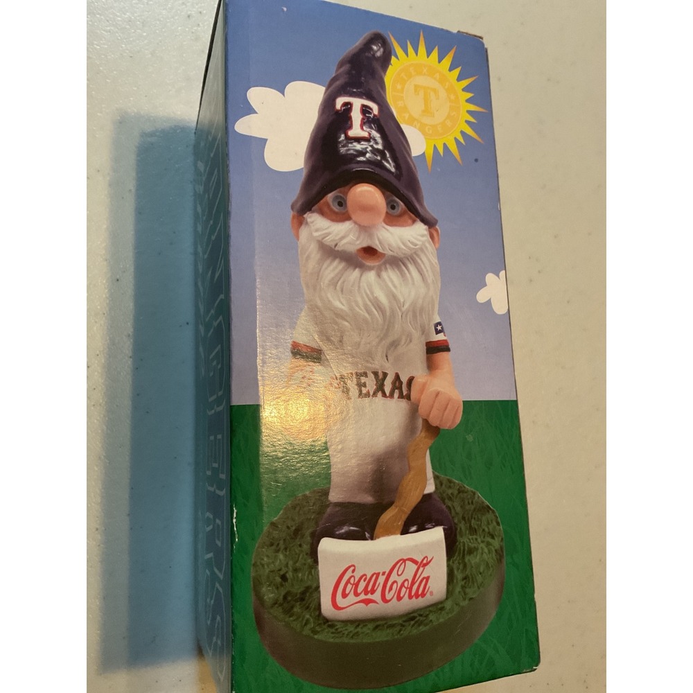 Texas Rangers MLB Garden Gnome Coca-Cola SGA Baseball Figurine Success Promotion